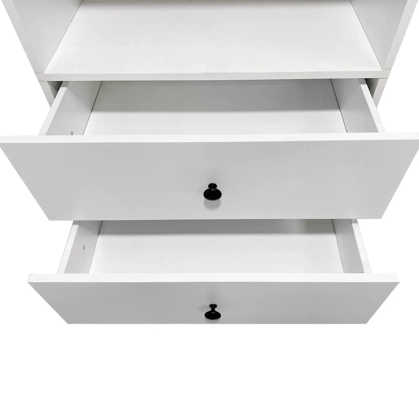 Compact Wooden Closet Organizer with Drawers