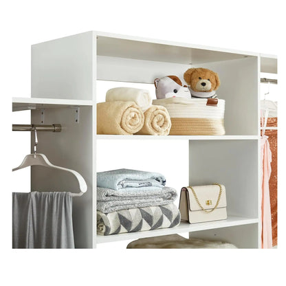 Contemporary Closet Organizer with Drawers