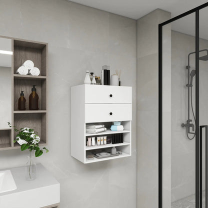 Compact Wooden Closet Organizer with Drawers