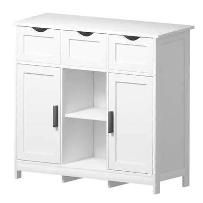 Modern White Wooden Storage Cabinet
